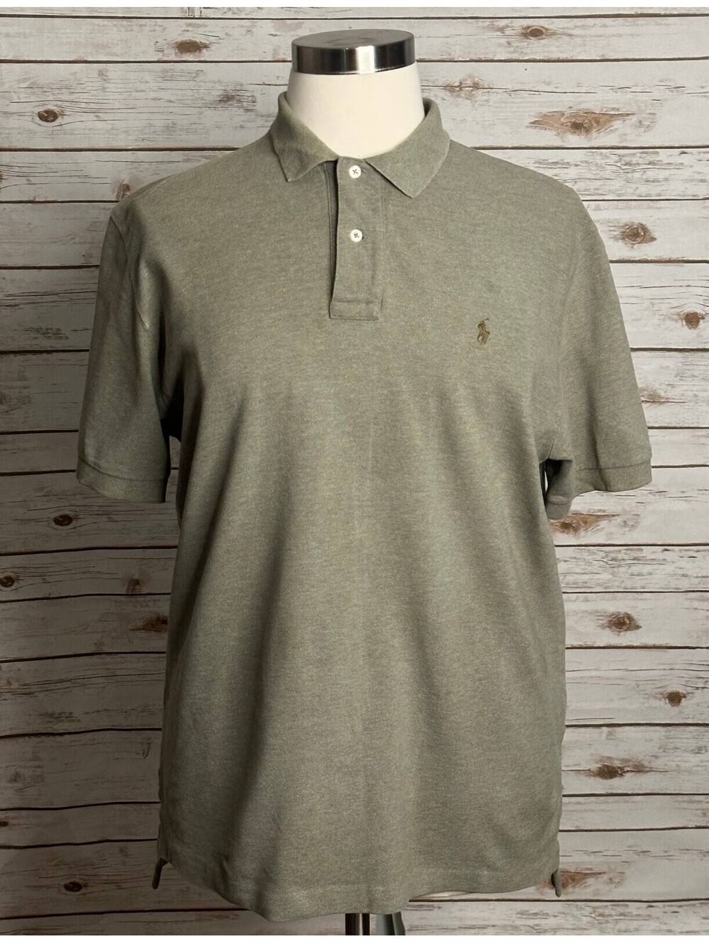 Polo Ralph Lauren green cotton short sleeve polo shirt XL preppy old money
